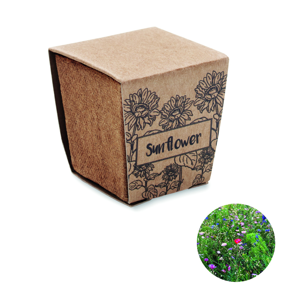 Logo trade business gift photo of: Sunflower growing kit